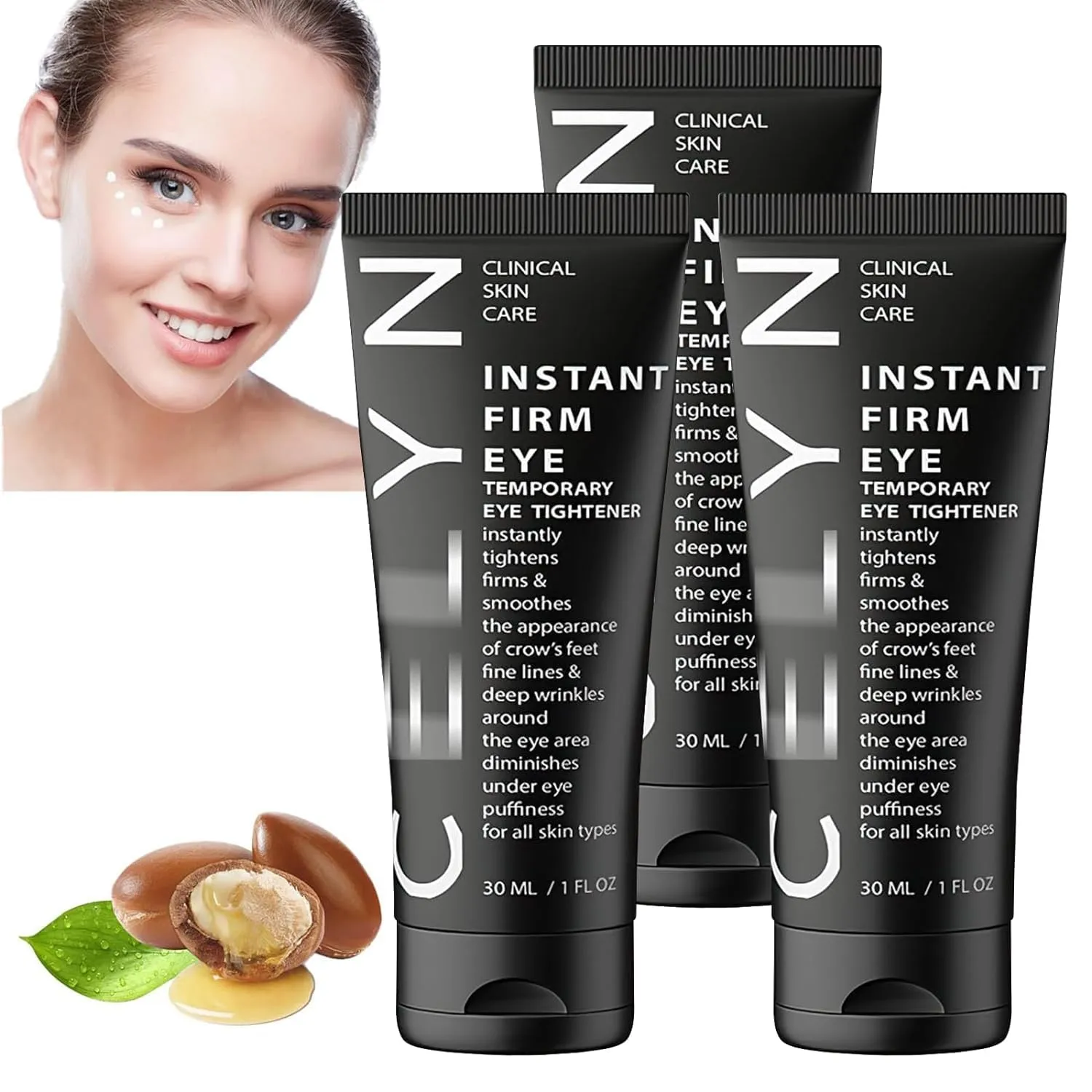 Instant Firm Eye Cream, CeIyn Firm Eye Tightener, CeIyn Bag Cream,Temporary Tightener, Instant Under Eye Tightener Cream (3PCS) (3)
