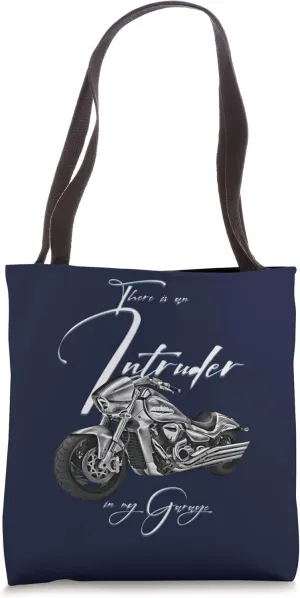 Intruder in the Garage,Biker,Motorcycle,Chopper,Muscle Bike Tote Bag