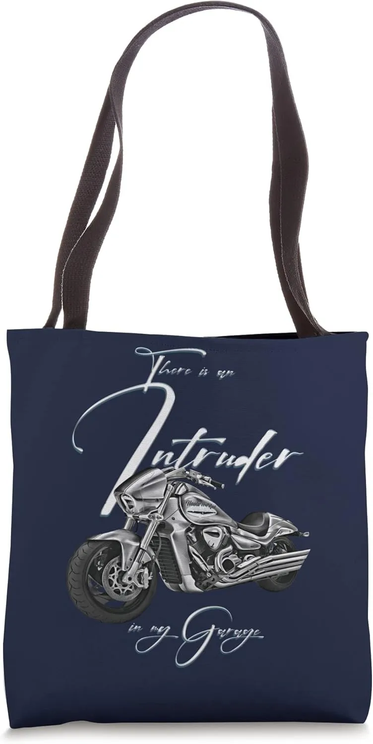 Intruder in the Garage,Biker,Motorcycle,Chopper,Muscle Bike Tote Bag