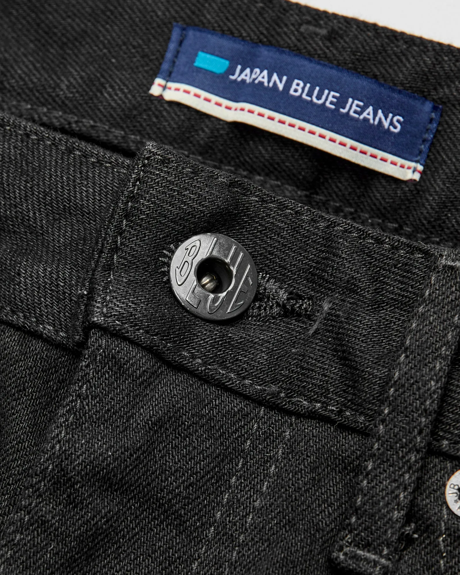 J314 14oz Black Selvedge Denim - Straight Tapered Fit