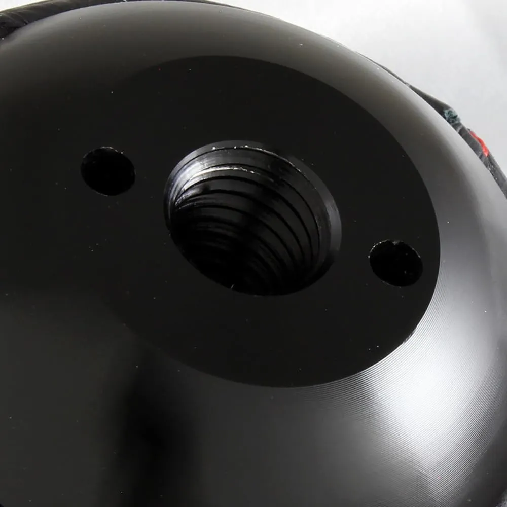 JDM Mugen Racing Round Ball Shift Knob Gear Shifter Knobs 5 6 Speed Universal Shifter for Most Manual/Automatic Car with 3 Adapters (Black - 6 Speed)