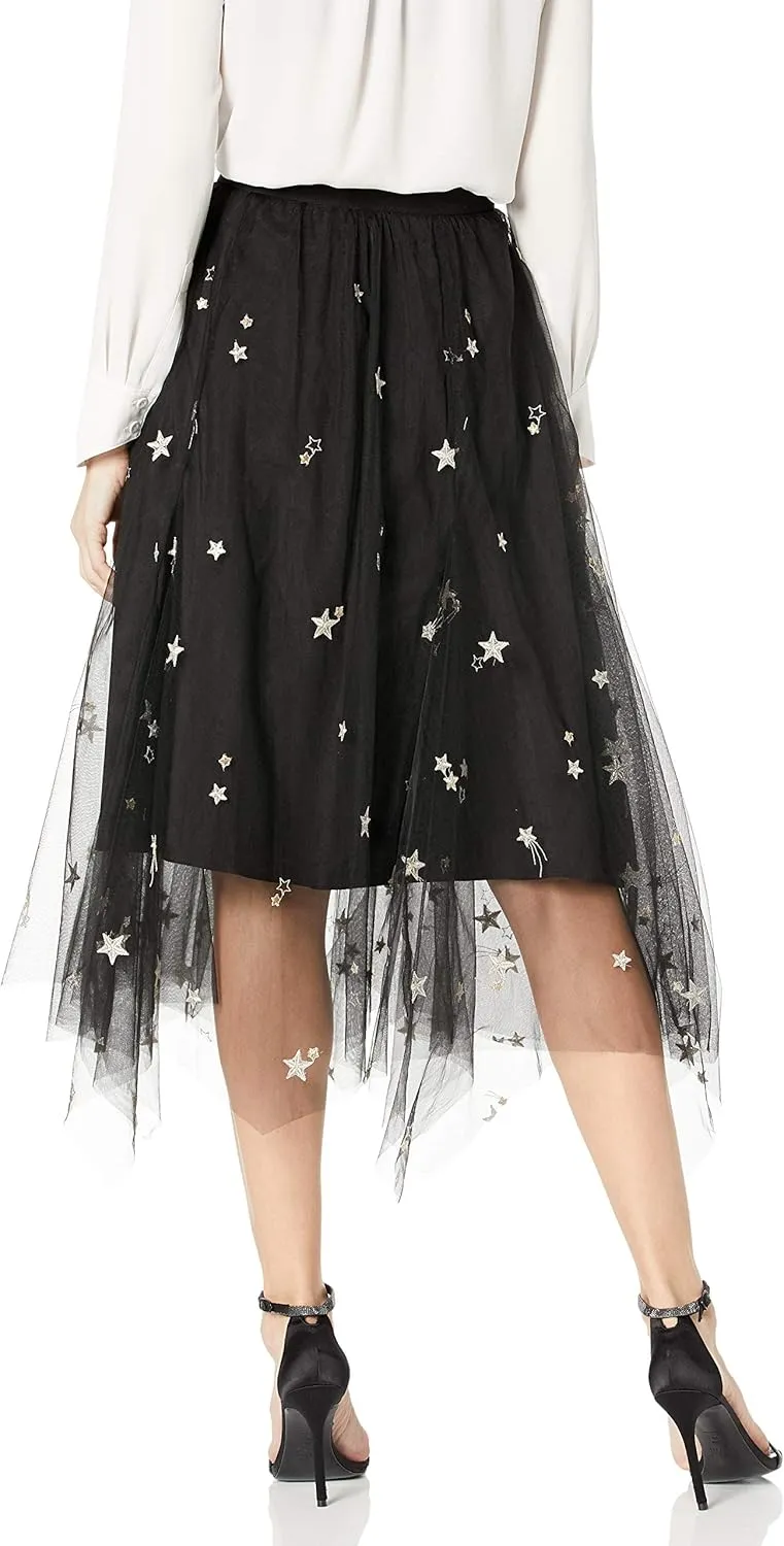 Jenny Yoo Women's Astrid Embroidered Tulle Covent Garden Skirt