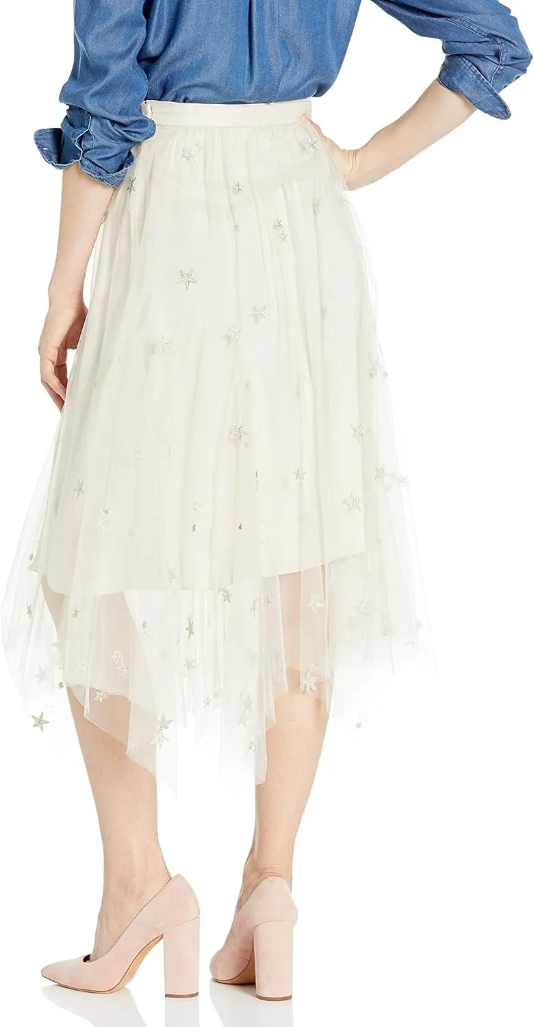 Jenny Yoo Women's Astrid Embroidered Tulle Covent Garden Skirt