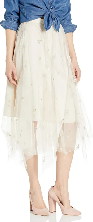 Jenny Yoo Women's Astrid Embroidered Tulle Covent Garden Skirt