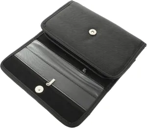 Jewelry Roll Bag Travel Jewelry Organizer Roll for Necklace Earrings Rings Watch Storage Pouch Black
