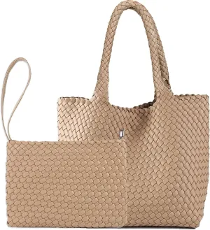 JINMANXUE Fashion Woven Bag Shopper Bag Travel Handbags and Purses Women Tote Bag Large Capacity Shoulder Bags