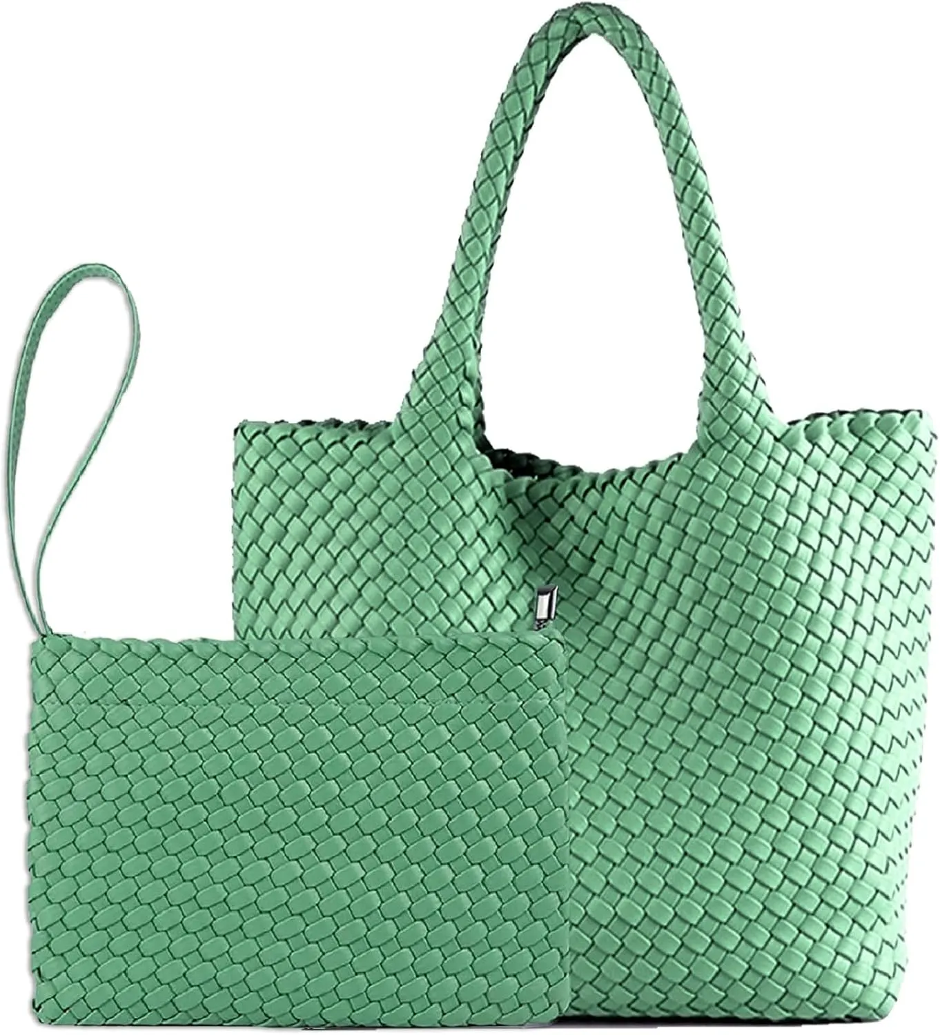 JINMANXUE Fashion Woven Bag Shopper Bag Travel Handbags and Purses Women Tote Bag Large Capacity Shoulder Bags