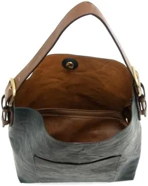 Joy Susan Womens Faux Leather: Hobo 2-in-1 Handbag