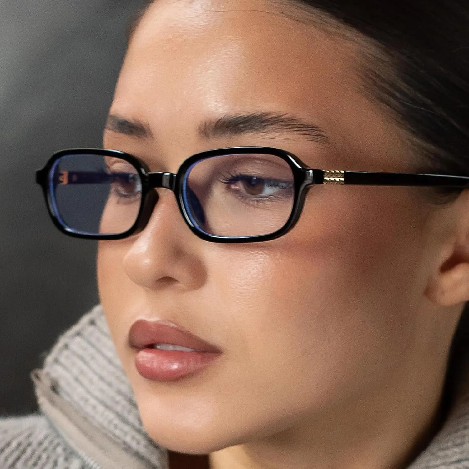 JUDOO Retro Rectangle Sunglasses for Women Men Narrow Vintage 90s Square Sunnies Rectangular Sunglasses Slim Cute Glasses