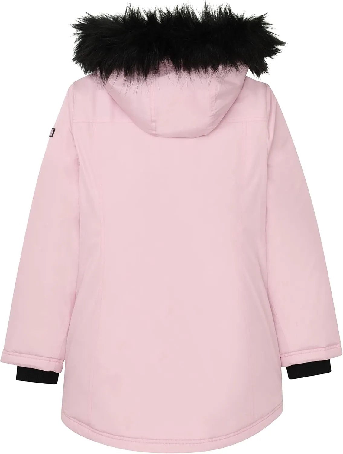 Juicy Couture Girls Coat, Faux Fur Hooded Winter Jacket, Warm Padded Parka Hoodie, Kids Heavyweight Winter Coat