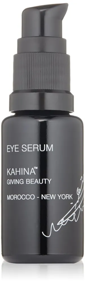 Kahina Eye Serum for Dark Circles, Eye Bags, and Puffiness - 0.5 fl oz - Light, Fast-Absorbing Under Eye Serum Reduces Fine Lines and Wrinkles - Anti Aging Serum Manufactured in the USA