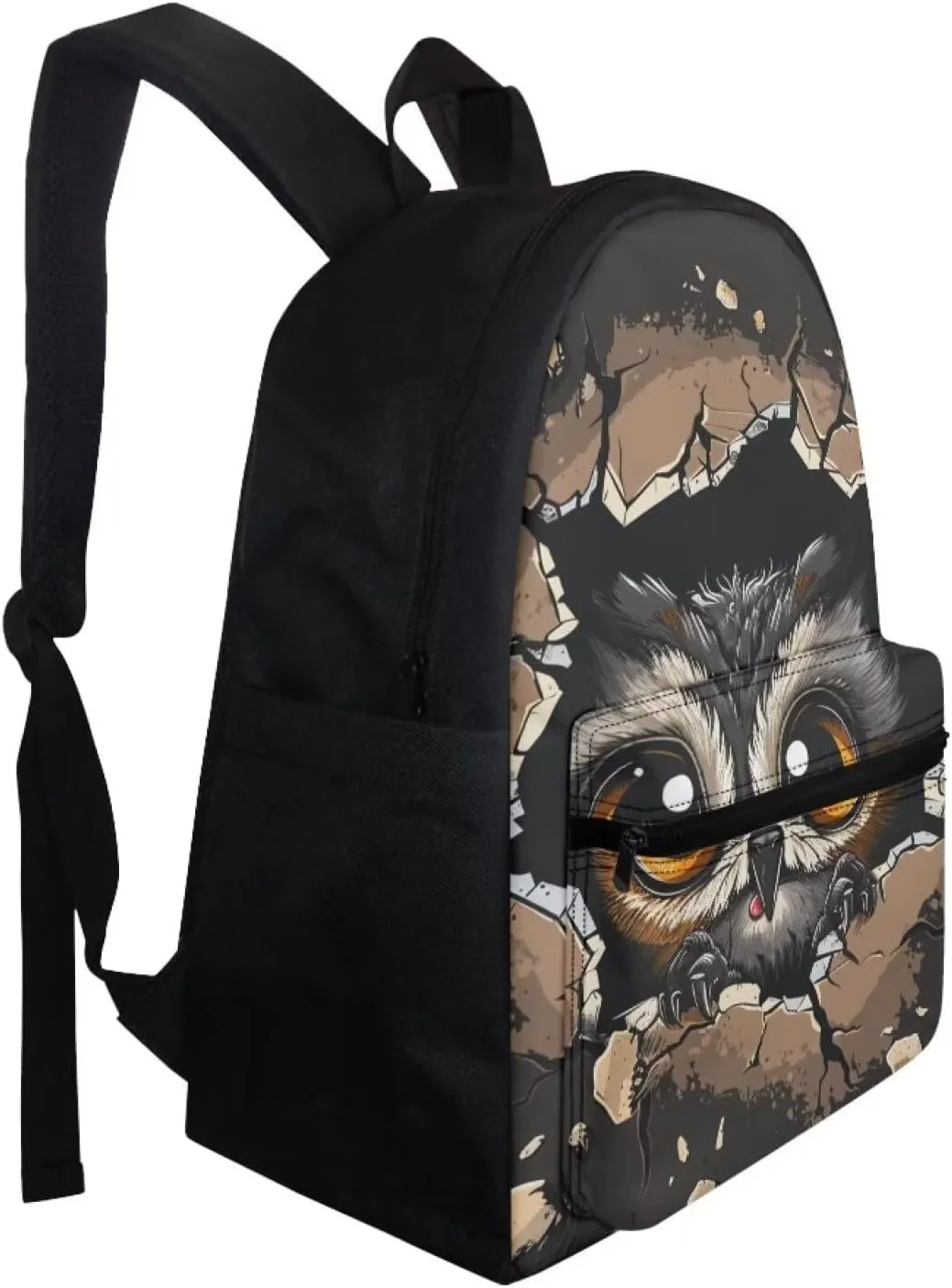 Kawaii Owl Backpack for School Kids Backpack Set for Girls 8-10 Large Capacity Laptop Rucksack with Thermal Portable Lunch Box Mini Pencil Case 3pcs