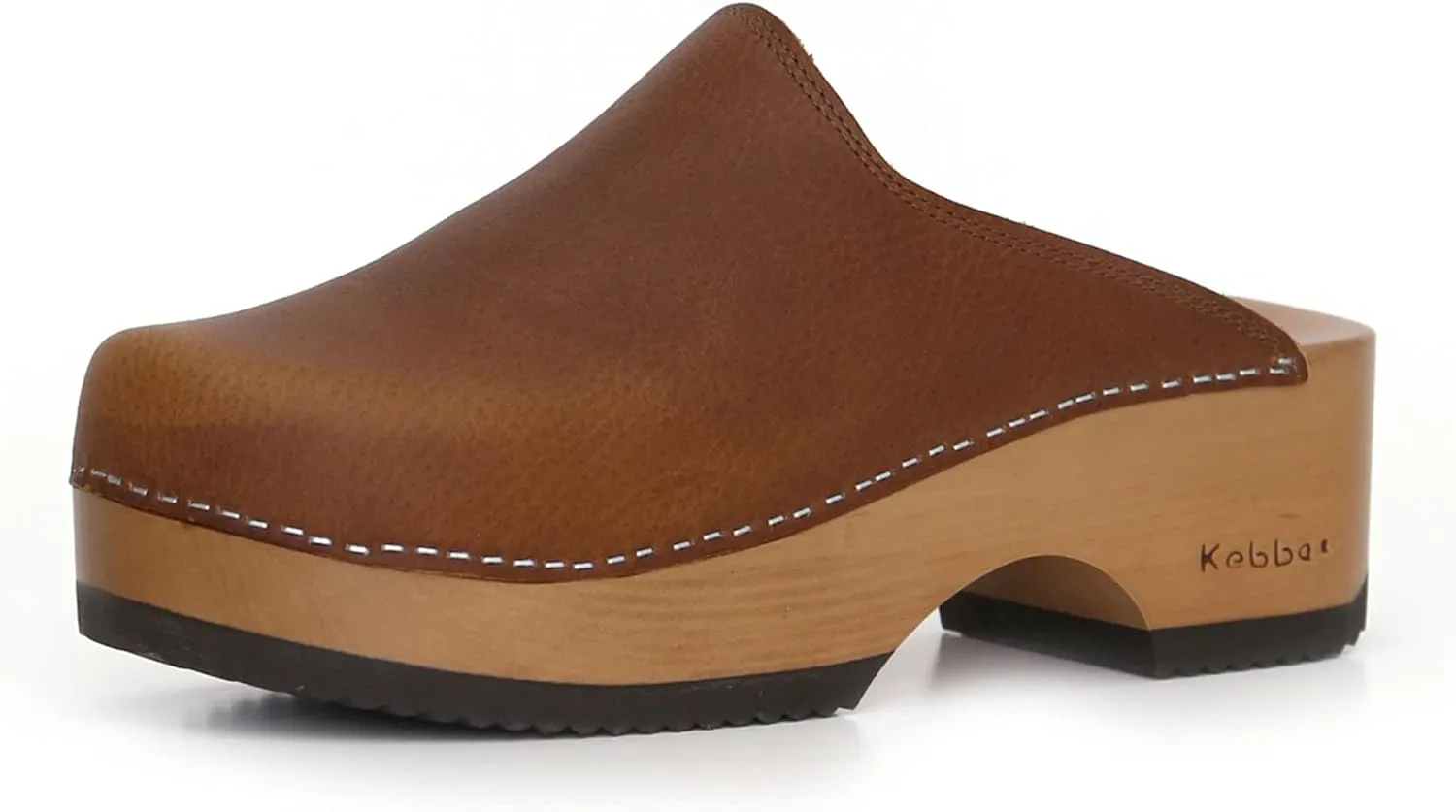 Kebba Edith - Handmade Wooden Clogs with Genuine Leather | Arch Support and Comfortable Fit | Chilean Tepa Platform and EVA Sole |Made in Villarrica, Chile