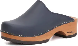 Kebba Edith - Handmade Wooden Clogs with Genuine Leather | Arch Support and Comfortable Fit | Chilean Tepa Platform and EVA Sole |Made in Villarrica, Chile