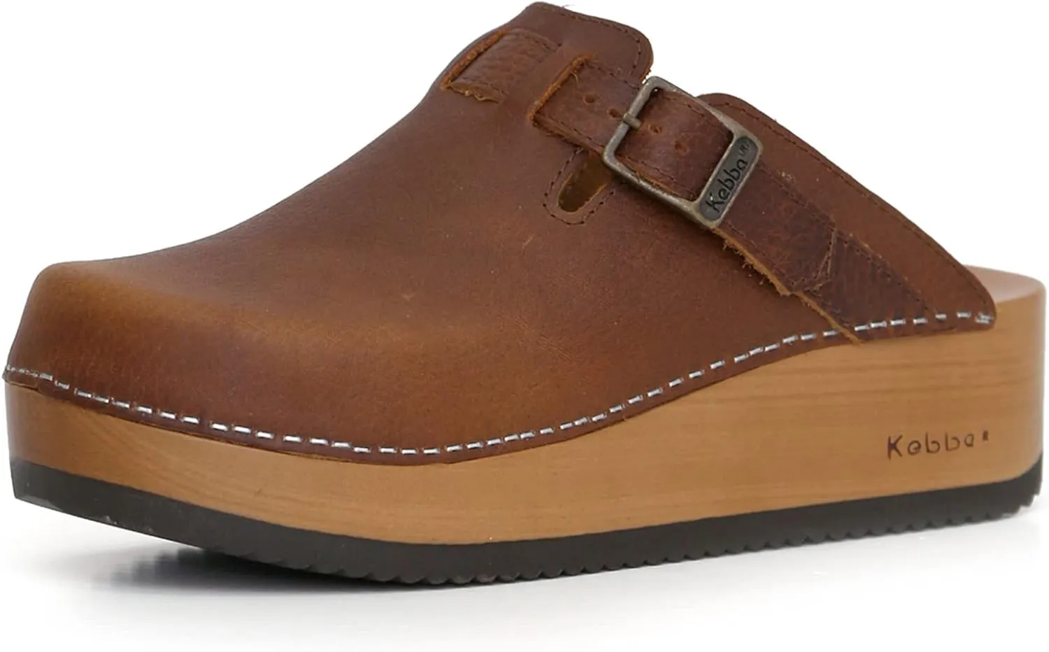 Kebba Liliane - Handmade Wooden Clogs with Genuine Leather | Arch Support and Comfortable Fit | Chilean Tepa Platform and EVA Sole |Made in Villarrica, Chile