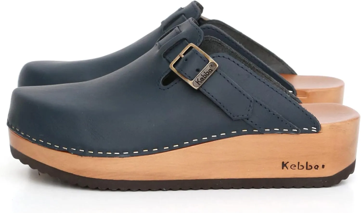 Kebba Liliane - Handmade Wooden Clogs with Genuine Leather | Arch Support and Comfortable Fit | Chilean Tepa Platform and EVA Sole |Made in Villarrica, Chile