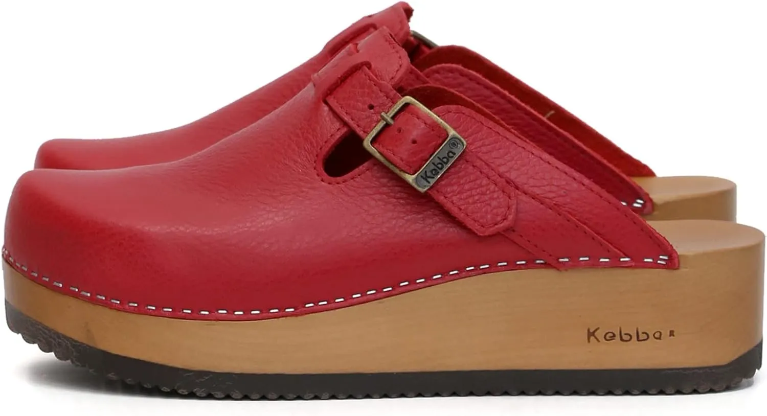 Kebba Liliane - Handmade Wooden Clogs with Genuine Leather | Arch Support and Comfortable Fit | Chilean Tepa Platform and EVA Sole |Made in Villarrica, Chile
