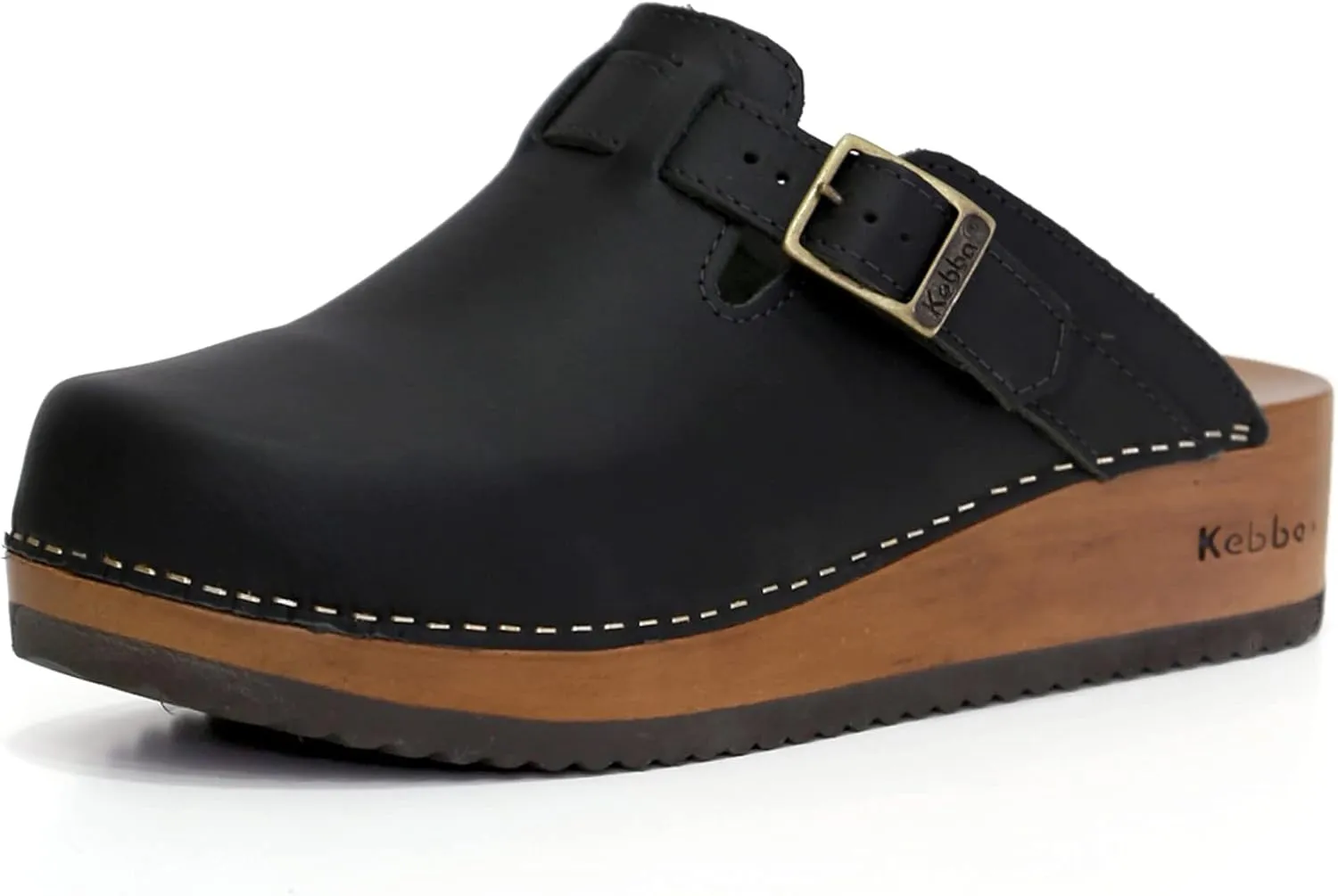 Kebba Liliane - Handmade Wooden Clogs with Genuine Leather | Arch Support and Comfortable Fit | Chilean Tepa Platform and EVA Sole |Made in Villarrica, Chile