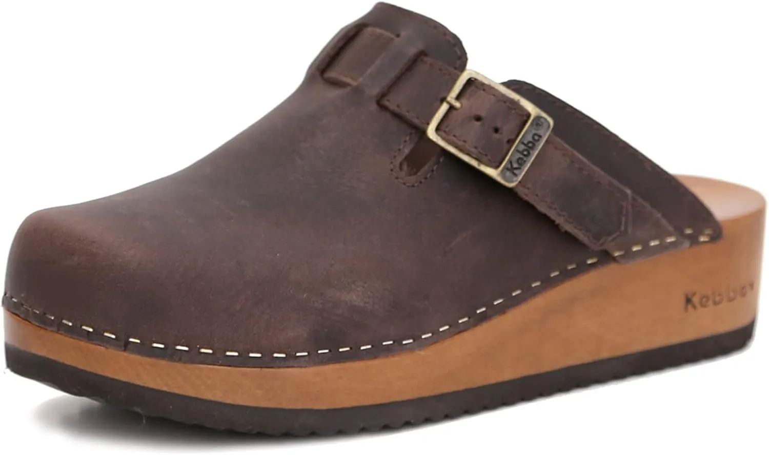 Kebba Liliane - Handmade Wooden Clogs with Genuine Leather | Arch Support and Comfortable Fit | Chilean Tepa Platform and EVA Sole |Made in Villarrica, Chile
