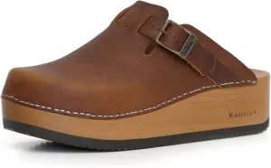 Kebba Liliane - Handmade Wooden Clogs with Genuine Leather | Arch Support and Comfortable Fit | Chilean Tepa Platform and EVA Sole |Made in Villarrica, Chile