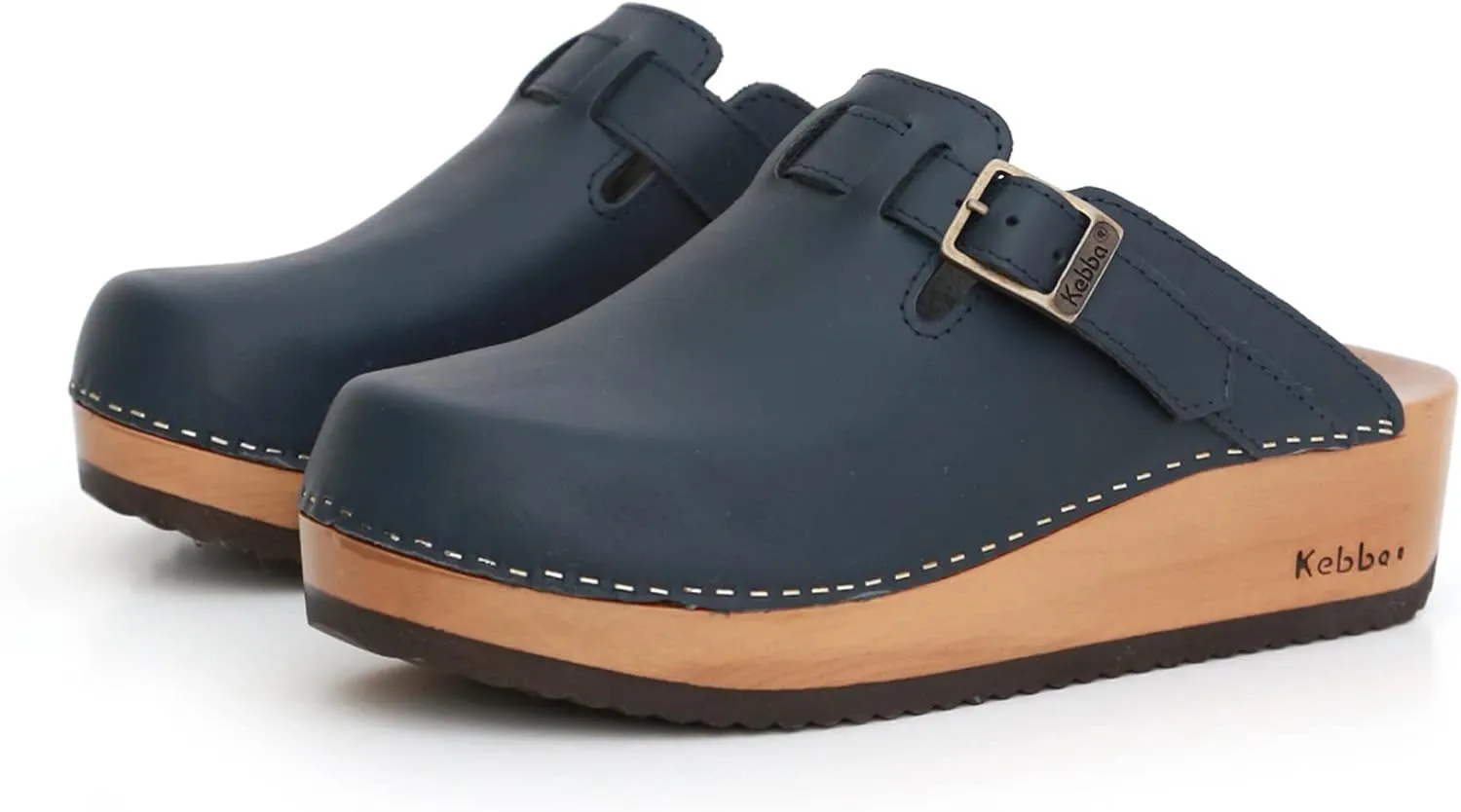 Kebba Liliane - Handmade Wooden Clogs with Genuine Leather | Arch Support and Comfortable Fit | Chilean Tepa Platform and EVA Sole |Made in Villarrica, Chile