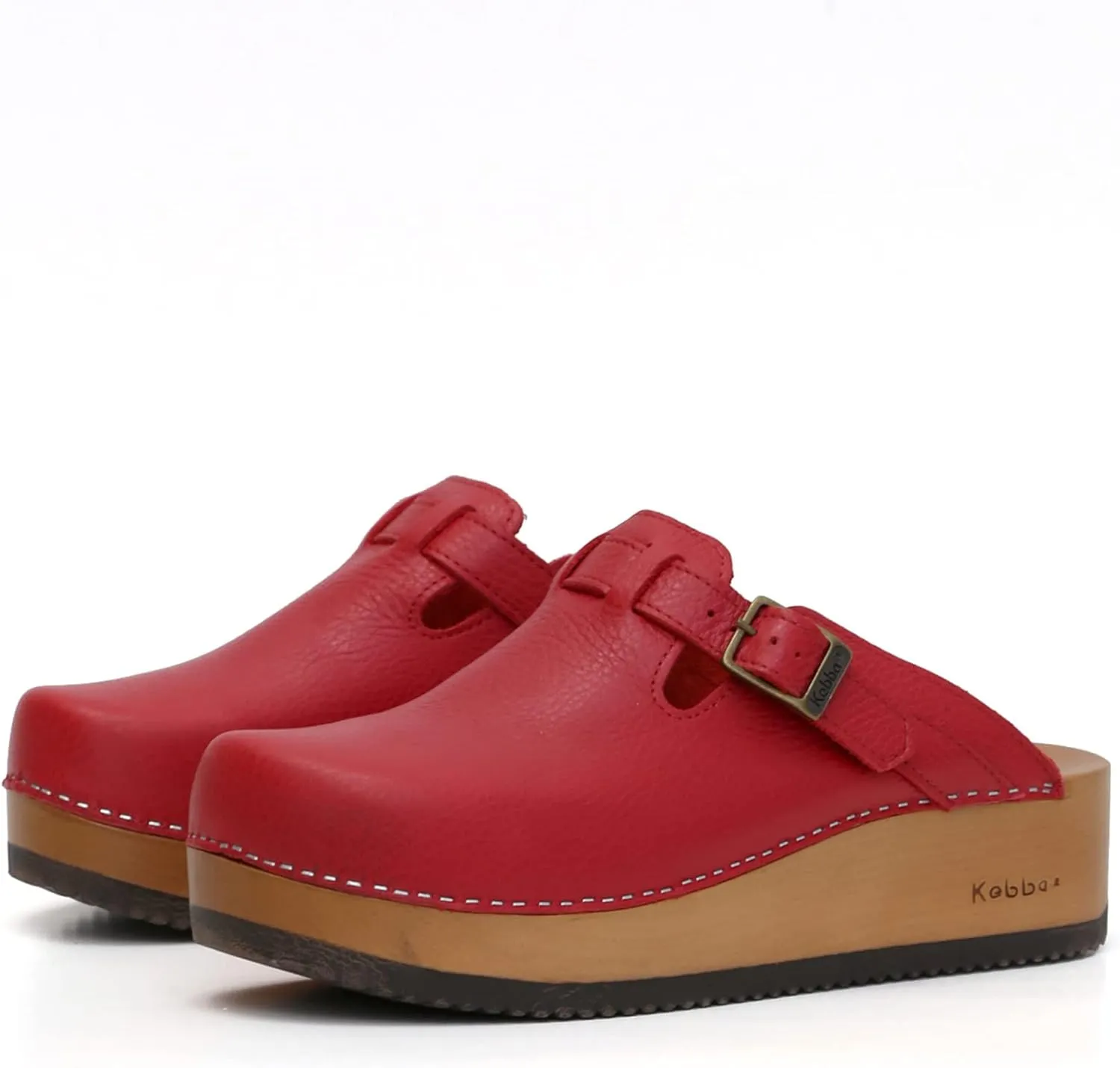 Kebba Liliane - Handmade Wooden Clogs with Genuine Leather | Arch Support and Comfortable Fit | Chilean Tepa Platform and EVA Sole |Made in Villarrica, Chile