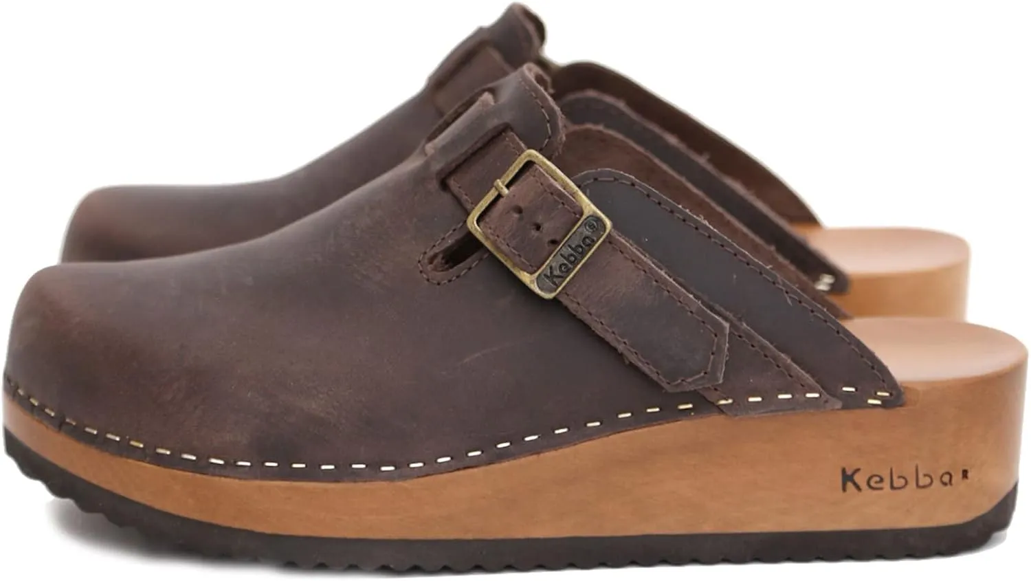 Kebba Liliane - Handmade Wooden Clogs with Genuine Leather | Arch Support and Comfortable Fit | Chilean Tepa Platform and EVA Sole |Made in Villarrica, Chile