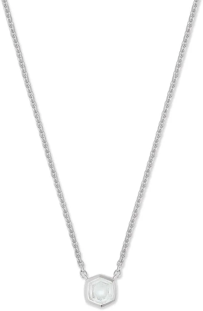 Kendra Scott Davie Pendant Necklace in Sterling Silver, Fine Jewelry for Women