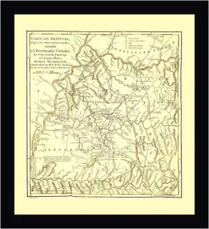 Kentucky - Filson 1785 by Filson - 27" x 30" Framed Canvas Art Print - Black Frame - Ready to Hang