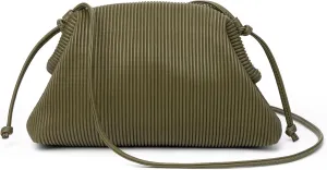 KingTo Clutch Purses for Women, Soft Cloud Bag Fashion Dumpling with Ruched Pouch Handbag for Crossbody Shoulder