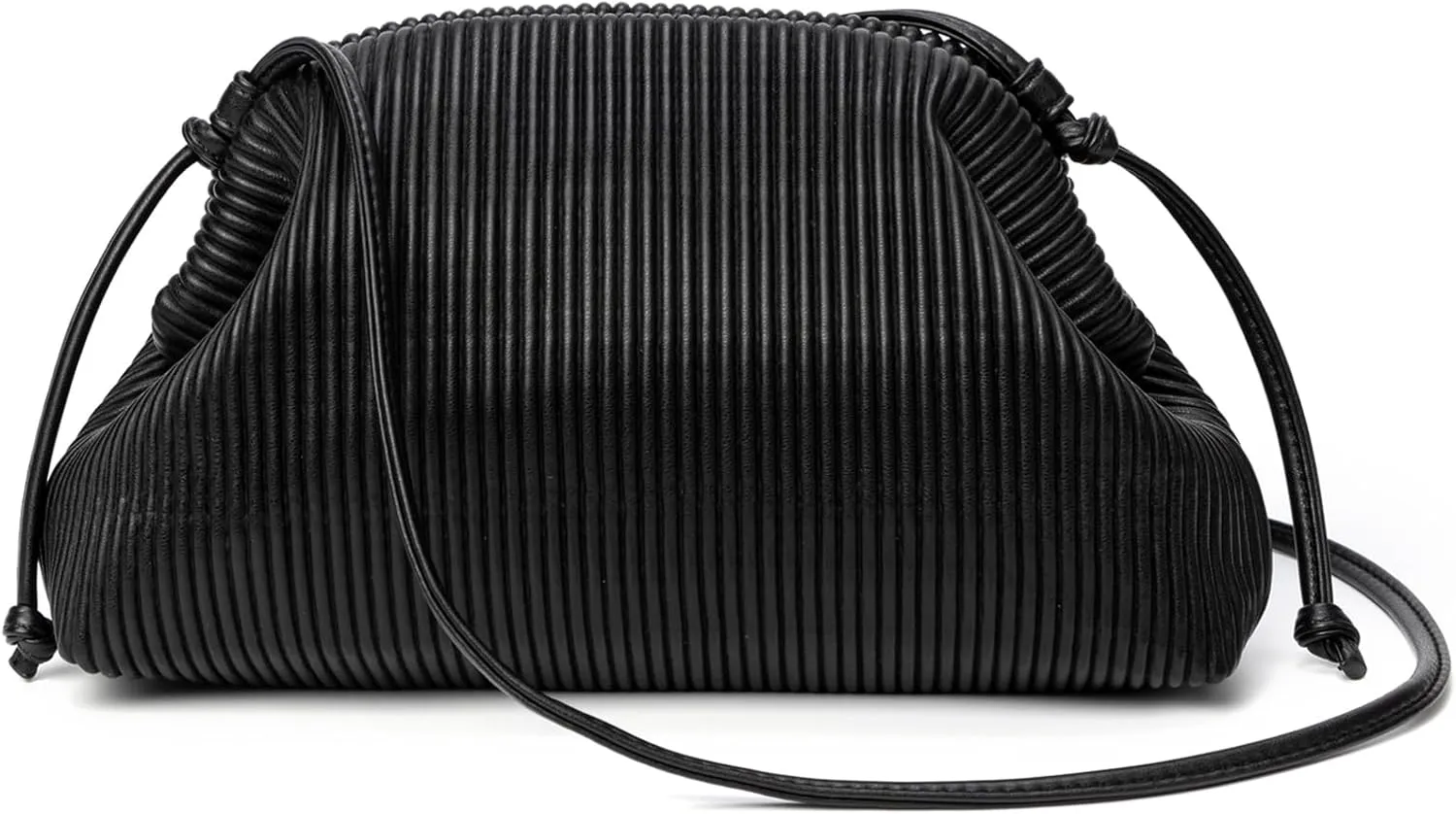 KingTo Clutch Purses for Women, Soft Cloud Bag Fashion Dumpling with Ruched Pouch Handbag for Crossbody Shoulder
