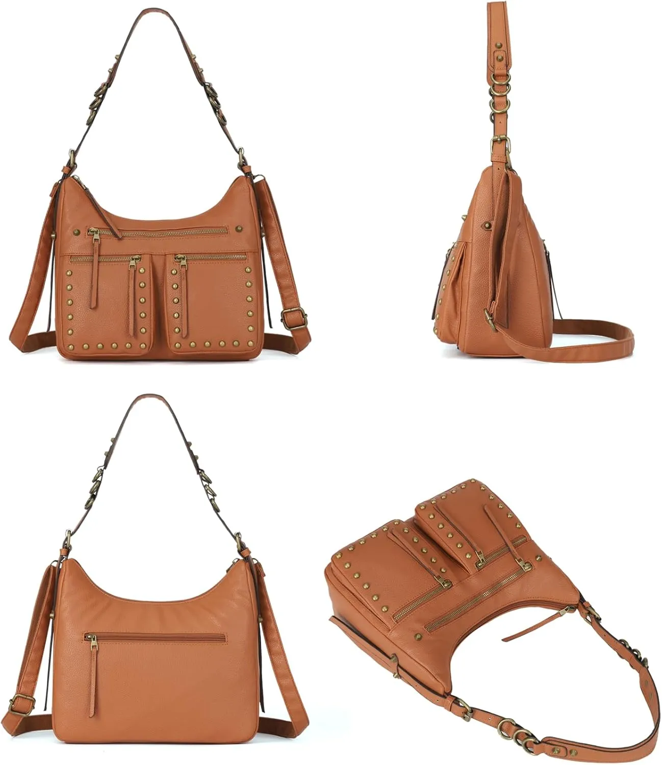 KL928 Large Hobo Shoulder Bag for Women Soft Faux Leather Handbags Fashion Tote Purse Adjustable Strap