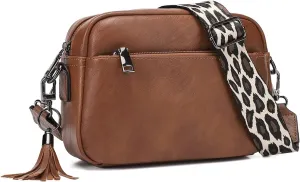 KL928 Small Crossbody Bag for Women, Soft FAUX Leather Cell Phone Purse，Adjustable Strap Shoulder Handbags Wallet Purse