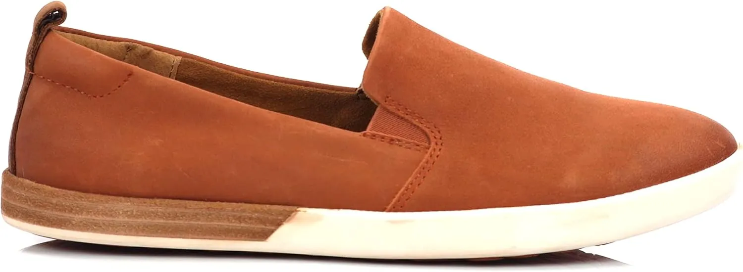 KORK-EASE Peyton Women's Slip-On - Hand-Finished Leather with Inset Stacked Heel Detail for a Unique Look