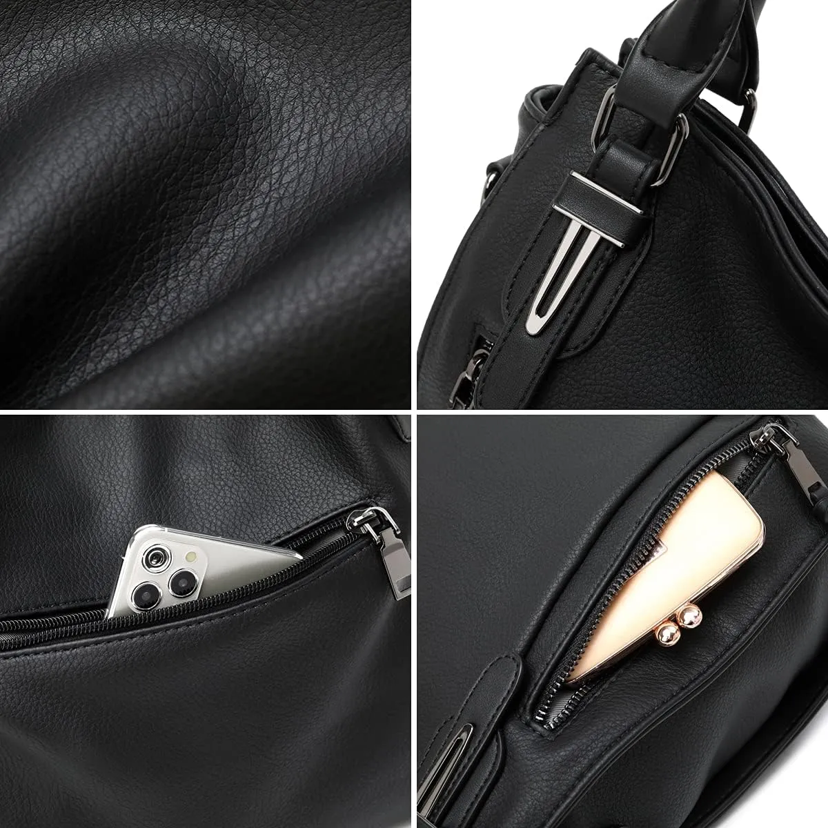 lapsting Hobo Bags for Women Handbags Purse Ladies Boho Shoulder Bag Crossbody Purses Faux Leather