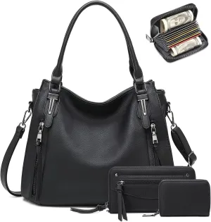 lapsting Hobo Bags for Women Handbags Purse Ladies Boho Shoulder Bag Crossbody Purses Faux Leather