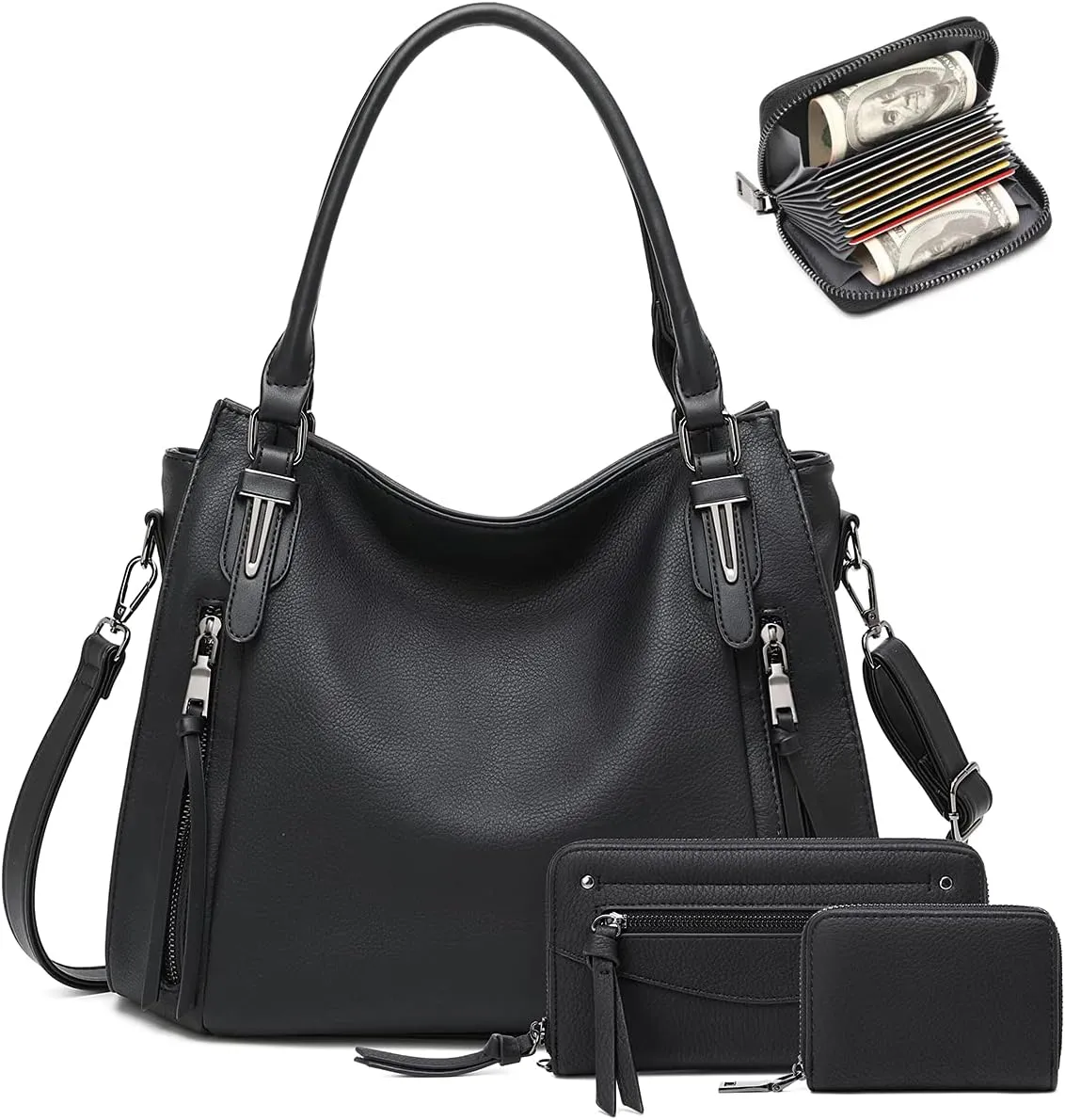 lapsting Hobo Bags for Women Handbags Purse Ladies Boho Shoulder Bag Crossbody Purses Faux Leather