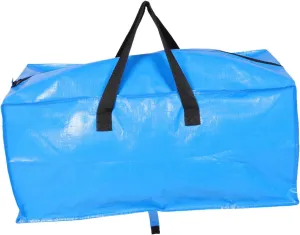 Large Capacity Travel Duffle Bag with Smooth Zipper Versatile Luggage Storage for Moving and Gym Use Durable Blue Tote Bag