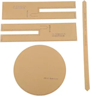 Leather Craft Acrylic Shoulder Bag Pattern Stencil Template DIY Clear Tool Design for Crafting