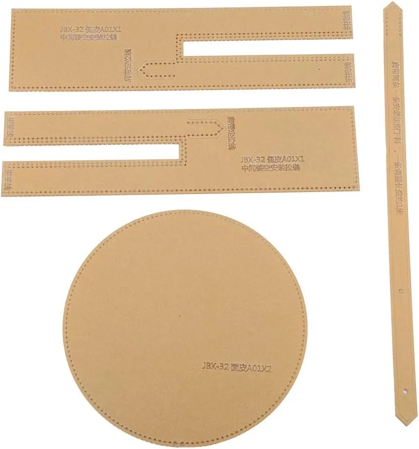 Leather Craft Acrylic Shoulder Bag Pattern Stencil Template DIY Clear Tool Design for Crafting