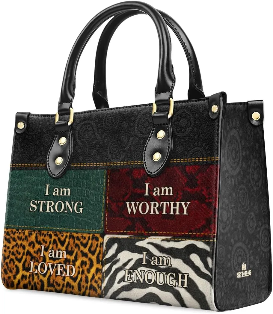 Leather Handbag For Black Women - Tote Bags For Women - Christmas Gifts For Women, Christmas Purse For Women