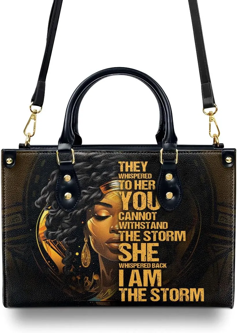 Leather Handbag For Black Women - Tote Bags For Women - Christmas Gifts For Women, Christmas Purse For Women