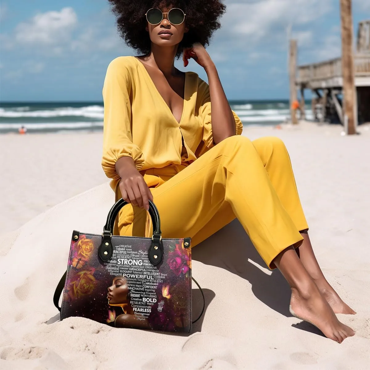 Leather Handbag, Tote Bag For Women - Mothers Day Gifts - Birthday Gifts For Grandma, Mom, Besties - Purse For Women