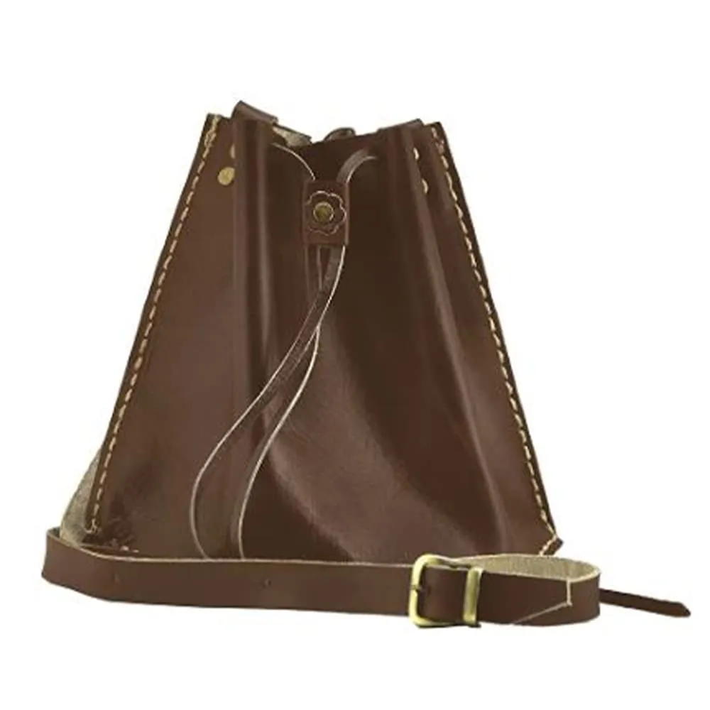 Leather Shoulder Bag Crosbody Bag For Women Tote Bag With Pouch Design (Milky)
