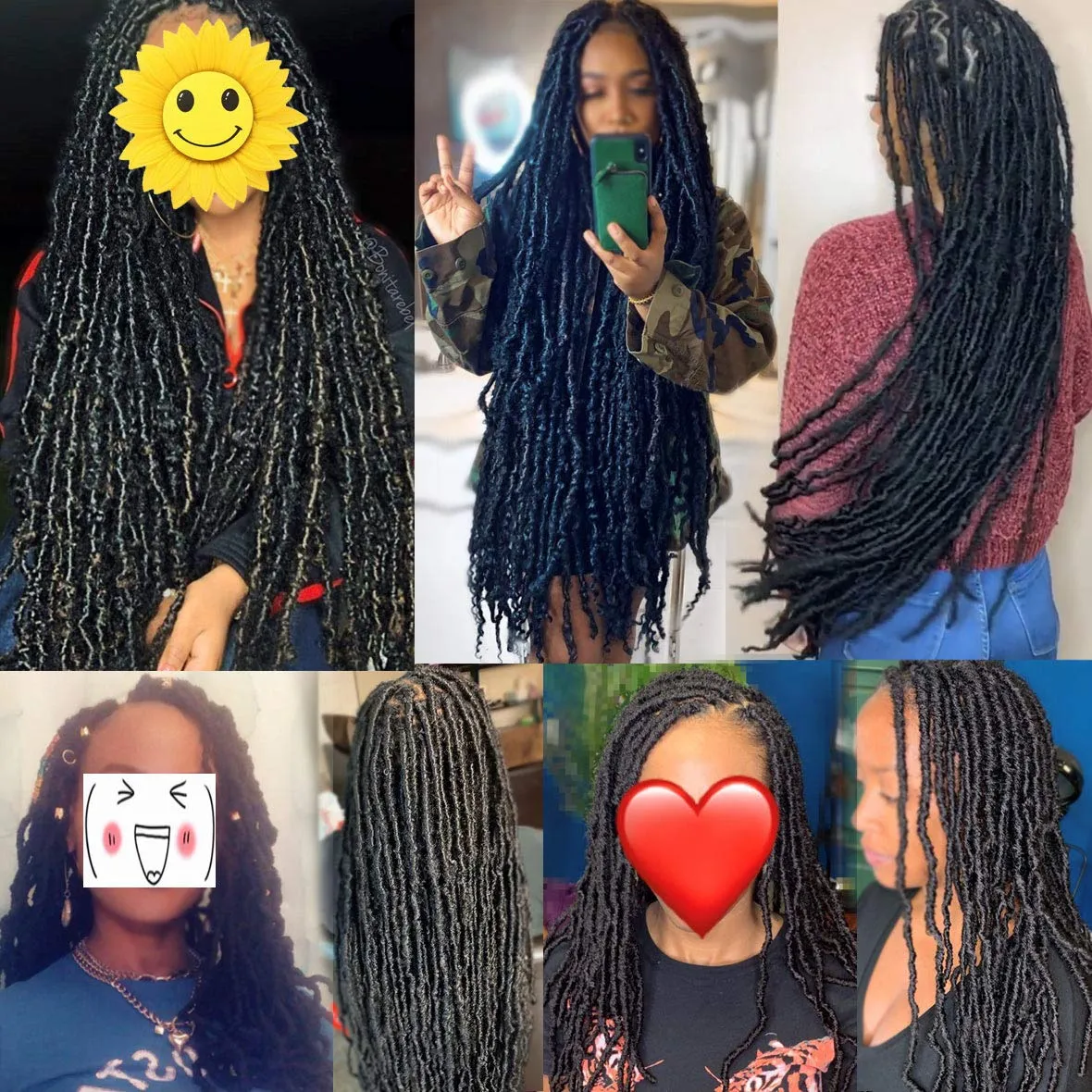 Leeven 18 Inch Synthetic Pre-looped Soft Locs Crochet Braids Hair 7 Packs Extend 27# Blonde Soft Faux Locs Crochet Braiding Hair for Women Curly Wavy Goddess Locs Crochet Hair Extensions