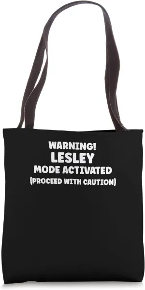 LESLEY Personalized Women's Gift Custom LESLEY Tote Bag
