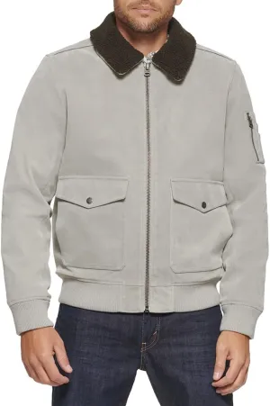 Levi's Men's Faux Suede Aviator Bomber Jacket