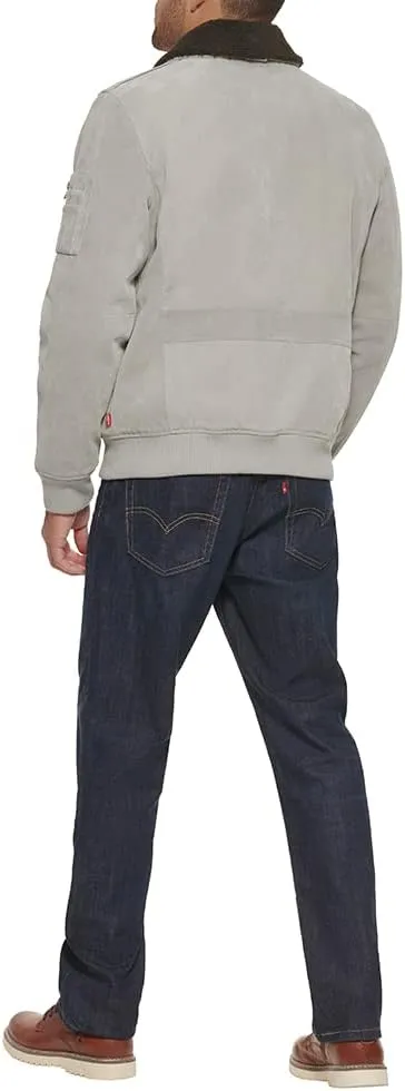 Levi's Men's Faux Suede Aviator Bomber Jacket