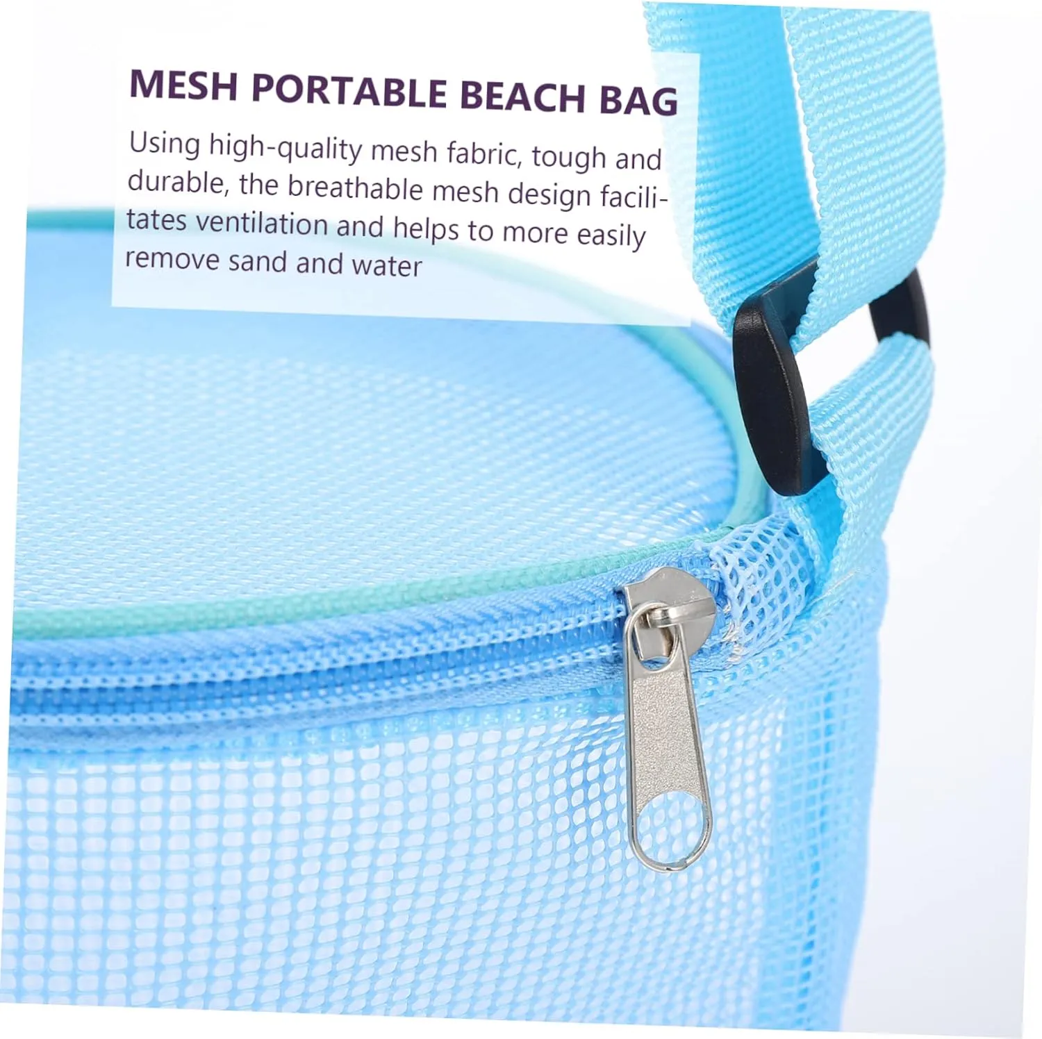 Lightweight Storage Bag Mesh Beach Bag Seashell Theme for Boys and Girls' Toys and Collectibles