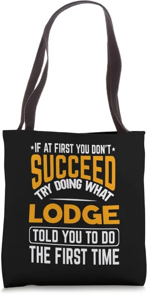 Lodge personalized sarcasm name joke funny custom Tote Bag